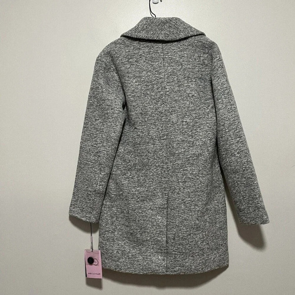 Avec Les Filles NWT Gray Shawl Collar Two Button Mid Length Coat Size Small - Picture 7 of 9